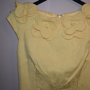 Yellow embroidered dress
